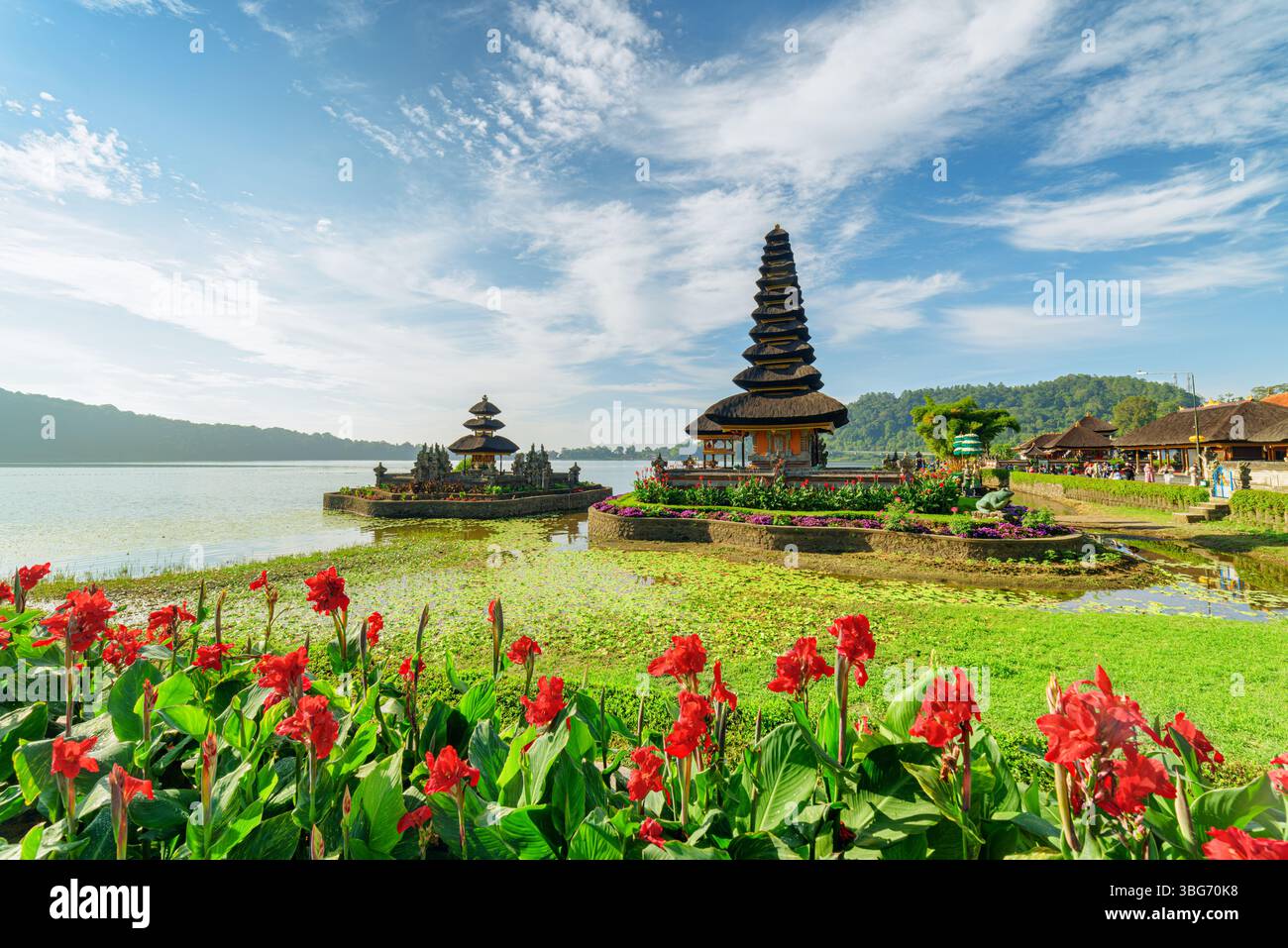 Ulun Danu Beratan (Pura Bratan) à Bali, Indonésie Banque D'Images