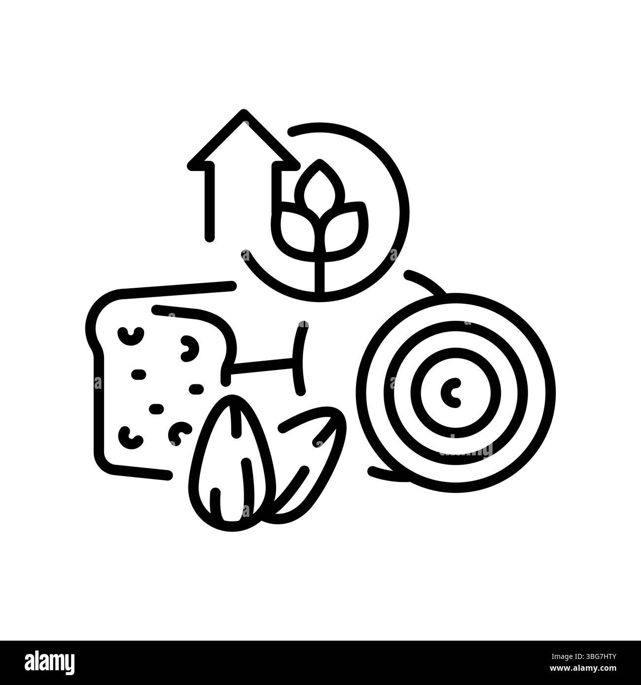 Icône de ligne noire haute fibre pour les projets numériques et d'impression. Icônes nettes minimales pour les applications et les sites Web. Icônes simples modernes pour UI UX et branding Illustration de Vecteur