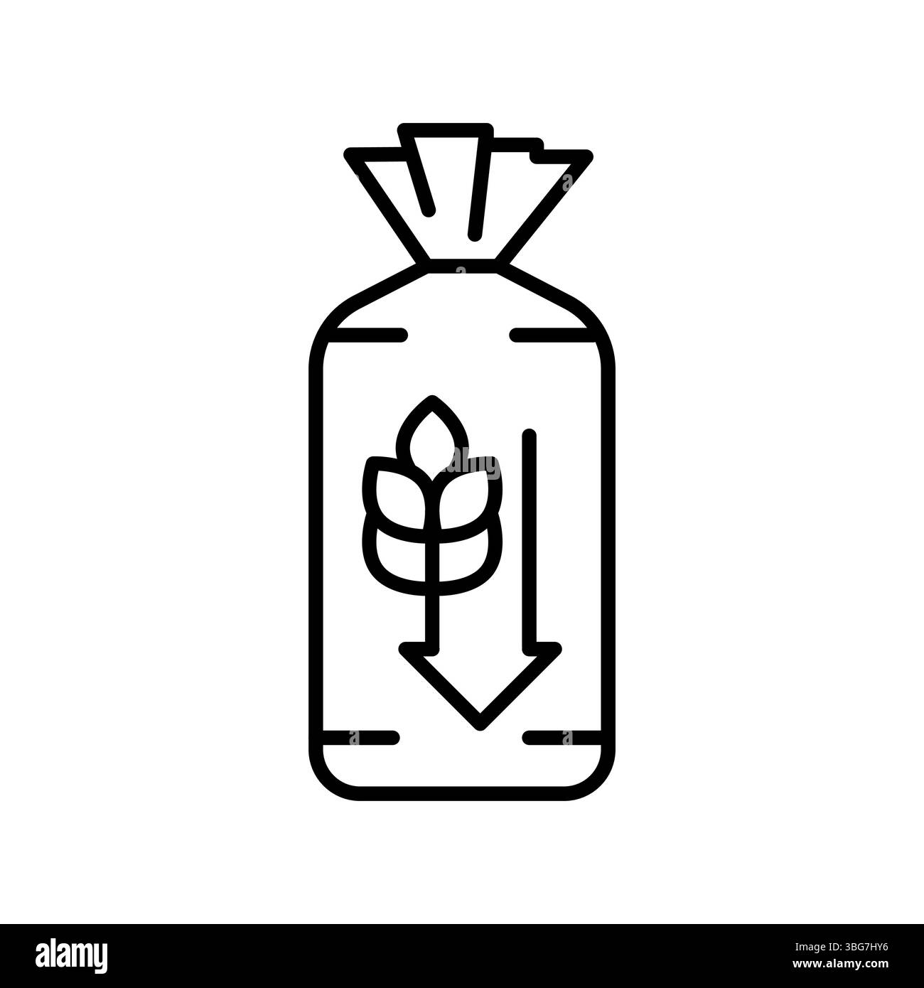 icône de ligne noire de pain à faible teneur en glucides pour les projets numériques et d'impression. Icônes nettes minimales pour les applications et les sites Web. Icônes simples modernes pour UI UX et branding Illustration de Vecteur