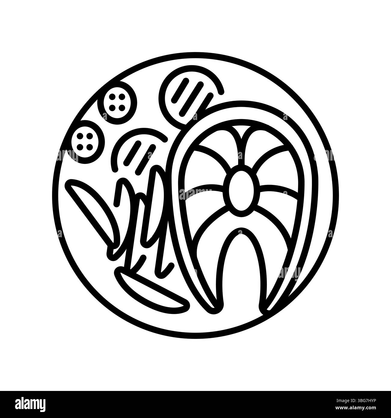 Icône de ligne noire de régime cétogène pour les projets numériques et imprimés. Icônes nettes minimales pour les applications et les sites Web. Icônes simples modernes pour UI UX et branding Illustration de Vecteur