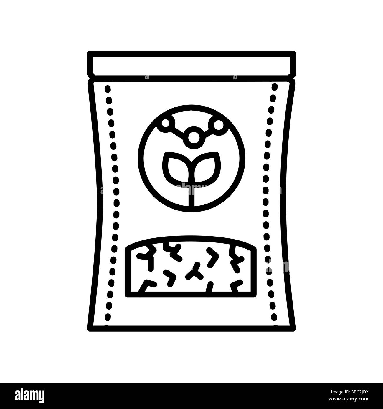 icône de ligne noire de protéine végétale pour les projets numériques et imprimés. Icônes nettes minimales pour les applications et les sites Web. Icônes simples modernes pour UI UX et brandi Illustration de Vecteur