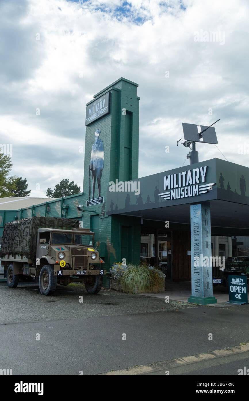 Musée militaire Geraldine, où le patrimoine militaire de la Nouvelle-Zélande prend vie Banque D'Images