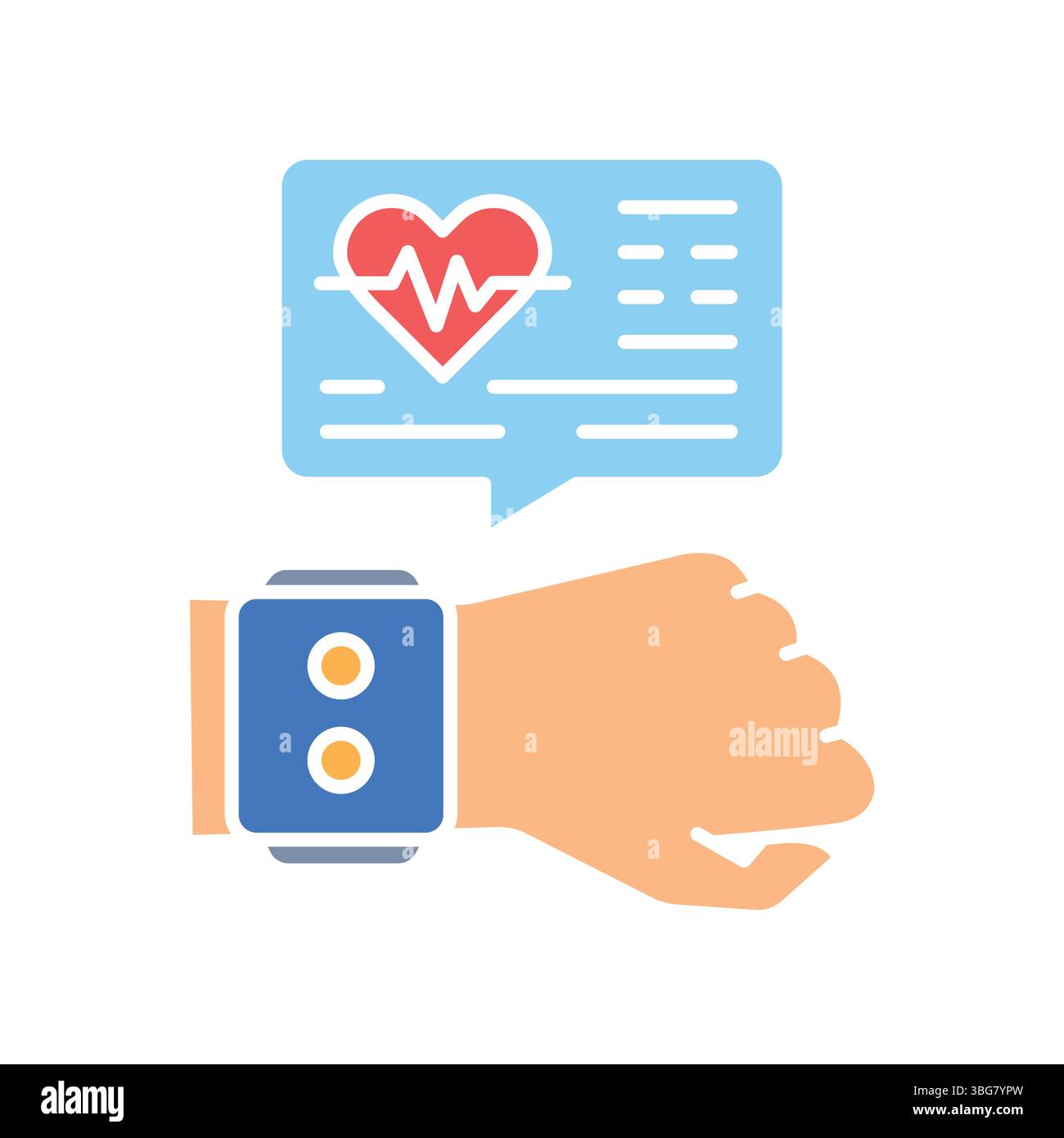 icône plate couleur du tracker d'activité pour les projets numériques et imprimés. Icônes nettes minimales pour les applications et les sites Web. Icônes simples modernes pour UI UX et branding Illustration de Vecteur