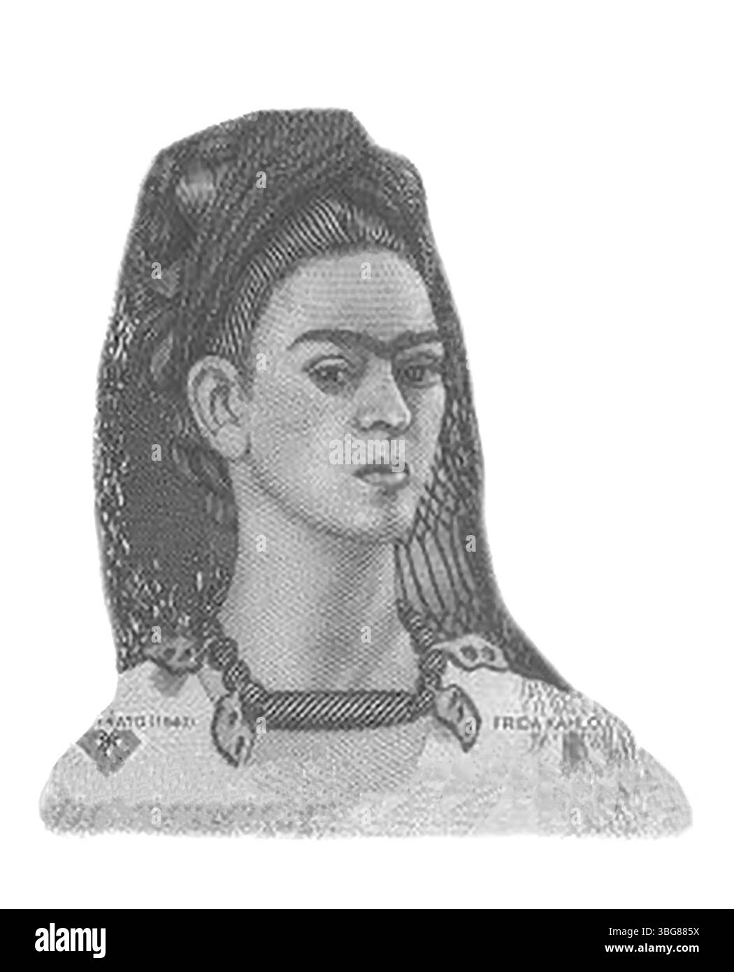 Frida Kahlo, Portrait des billets de banque mexicains de 500 peso Banque D'Images