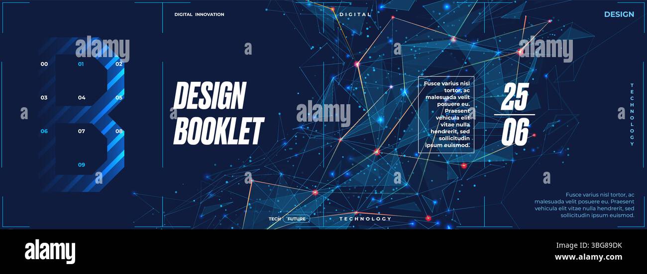 Fond de plexus pour bannière, brochure, livret, flyer, et conception Web Illustration de Vecteur