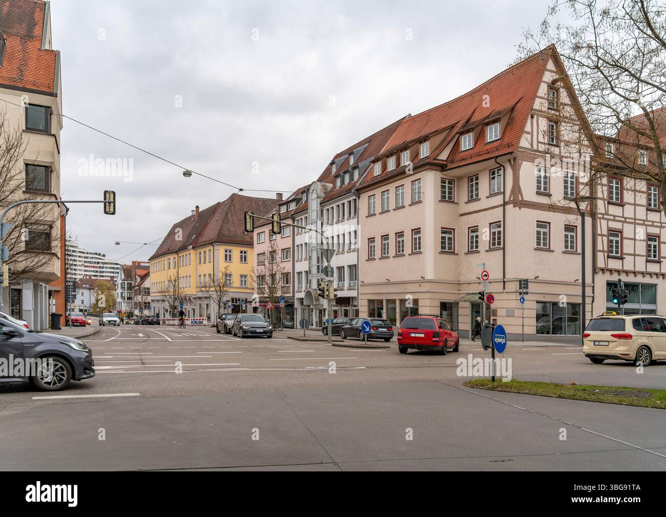 Impression d'Ulm, une ville dans un état nommé Bade-Wuertemberg dans le sud-ouest de l'Allemagne Banque D'Images