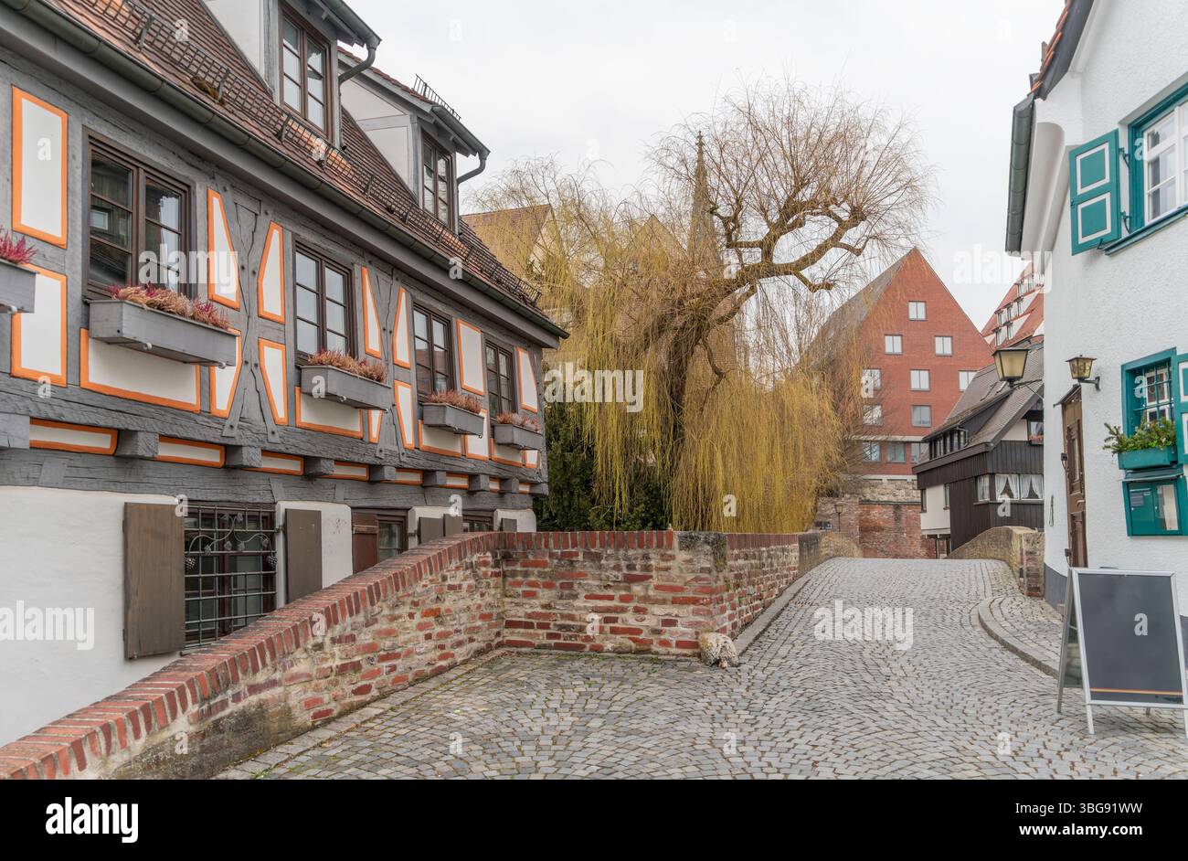 Impression d'Ulm, une ville dans un état nommé Bade-Wuertemberg dans le sud-ouest de l'Allemagne Banque D'Images