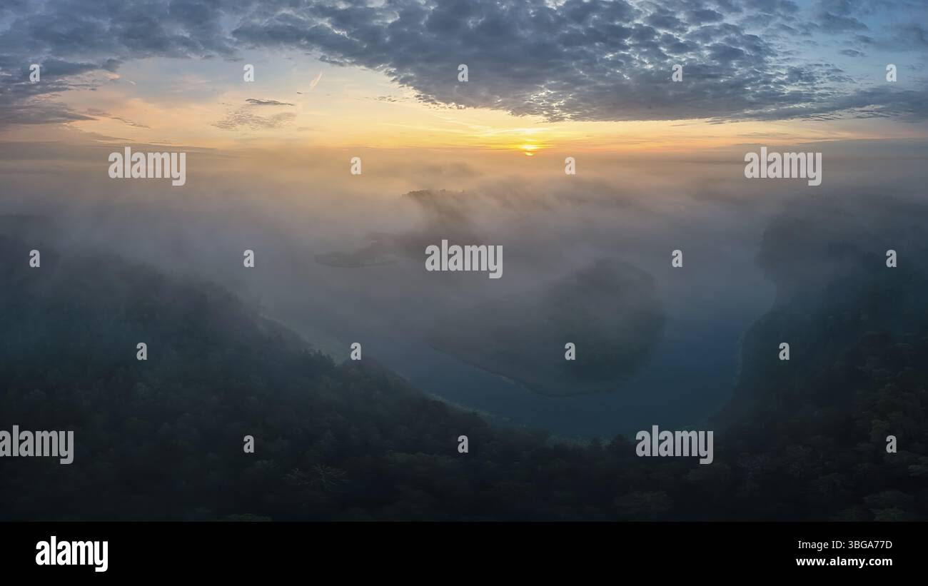 Wigry - belle nature préservée polonaise, une destination merveilleuse pour les vacances et la détente Banque D'Images