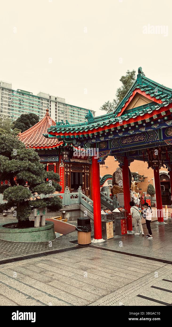 Temple de Hong Kong - Image de stock capturée avec un smartphone