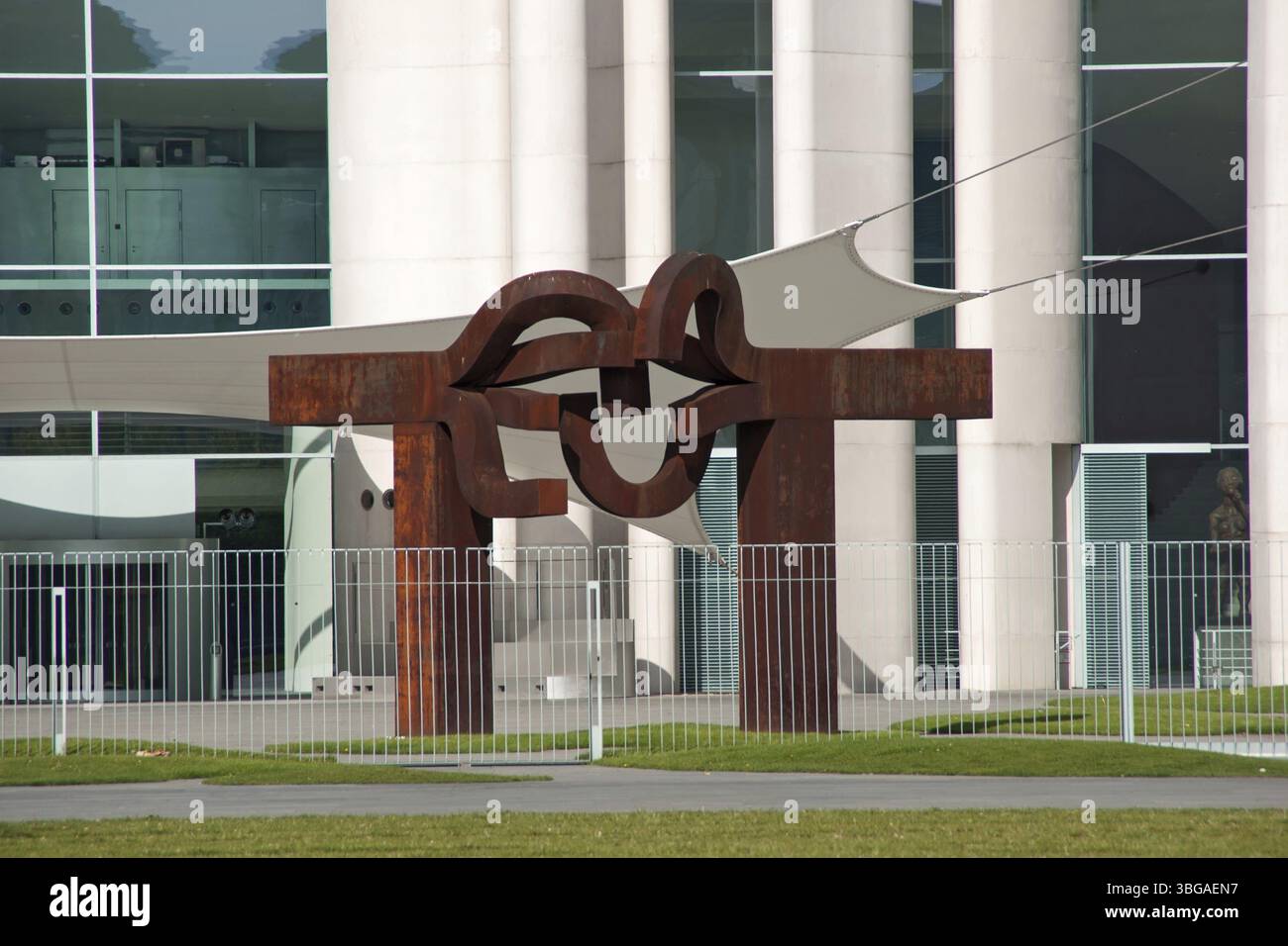 Vue de la Chancellerie à Berlin Banque D'Images