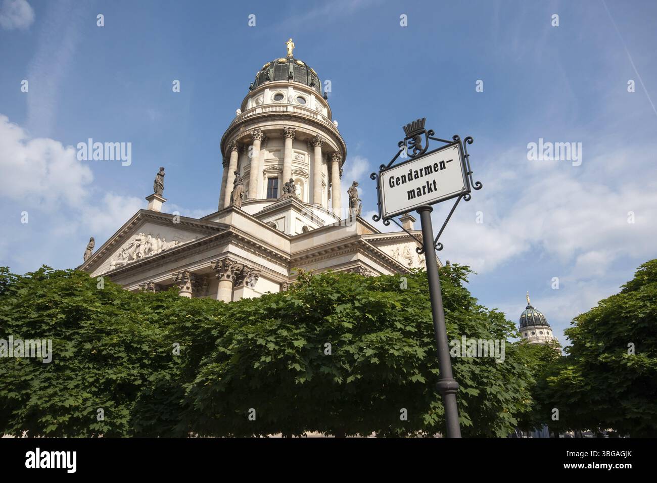 Dôme allemand, Gendarmenmarket, Berlin, Allemagne, Europe Banque D'Images