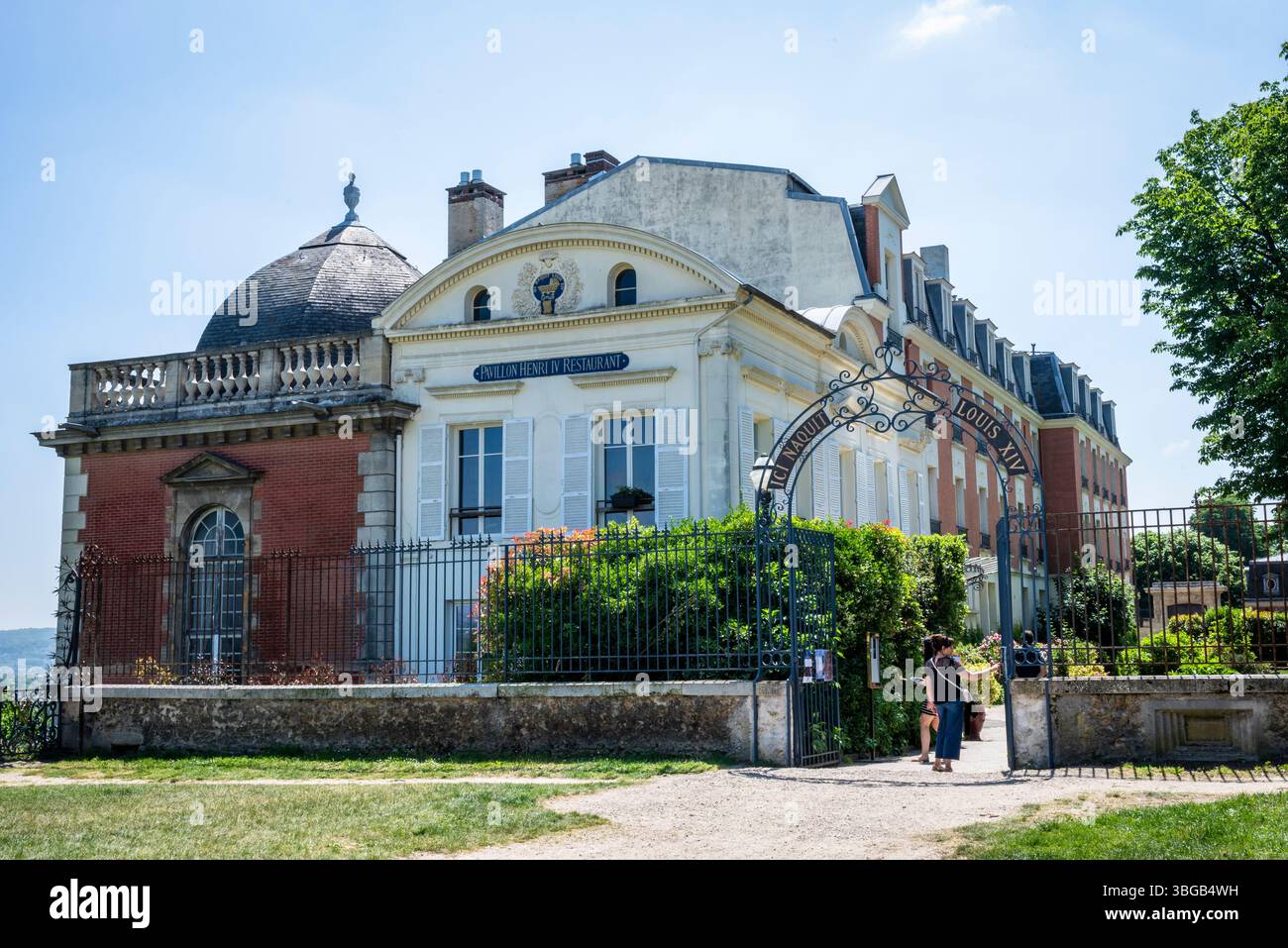 La maison où Louis 14e est né, aujourd'hui un restaurant, Saint-Germain-en-Laye, Île-de-France, banlieue ouest de Paris, France Banque D'Images
