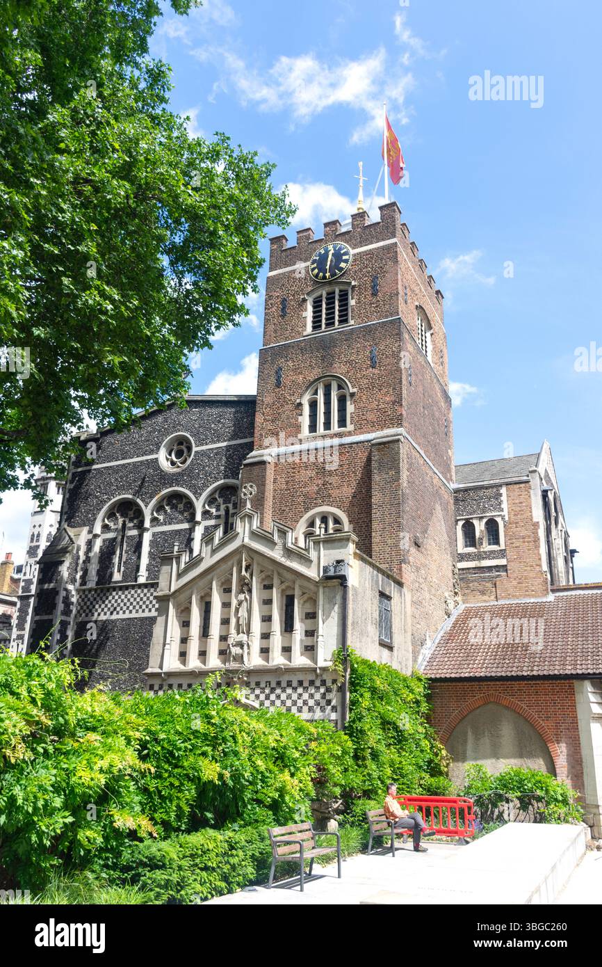 12th Century St Bartholomew the Great Church, West Smithfield, City of London, Greater London, England, Royaume-Uni Banque D'Images