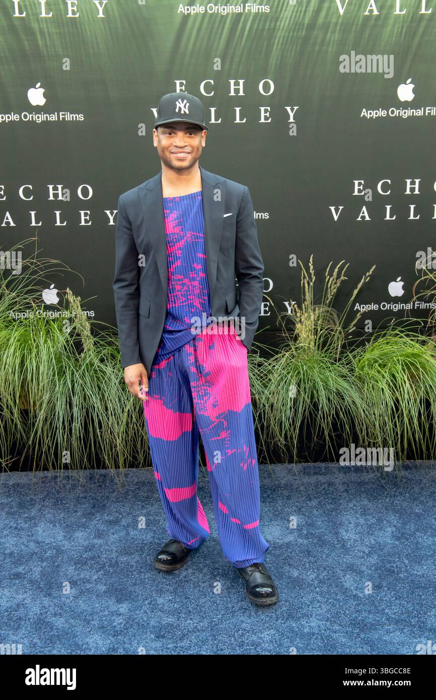 New York, États-Unis. 04 juin 2025. Ryan Jamaal-Swain assiste à la première de ''Echo Valley'' à New York à l'AMC Lincoln Square 13 à New York, États-Unis, le 4 juin 2025. (Photo de Thenews2/NurPhoto) crédit : NurPhoto SRL/Alamy Live News Banque D'Images