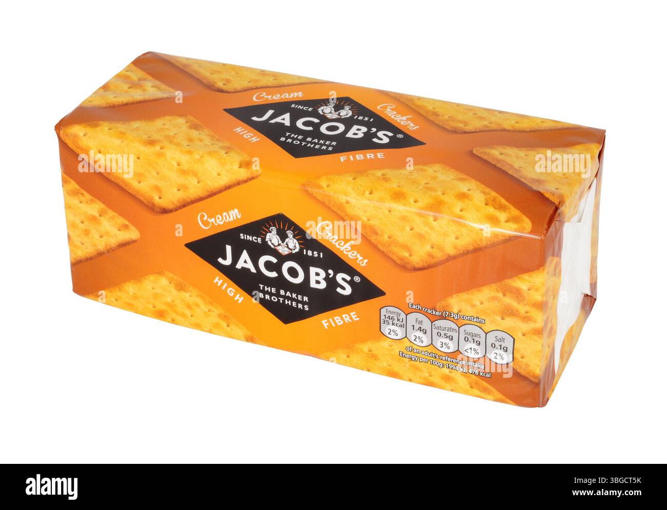 Crackers à la crème salée Jacobs à haute teneur en fibres pour le paquet de fromage Banque D'Images