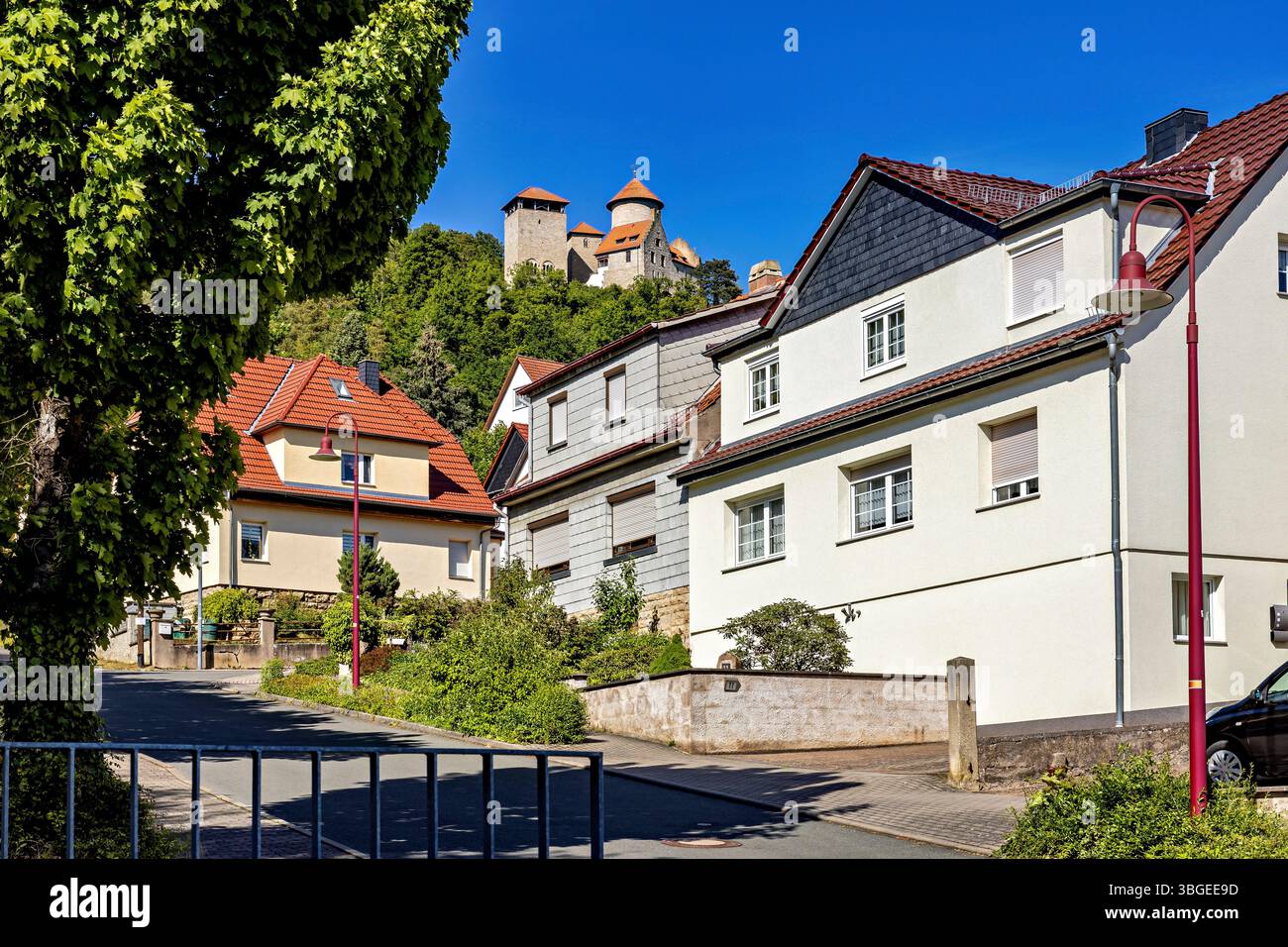 Le château Normannstein dans la vallée de Werra en Thuringe Banque D'Images