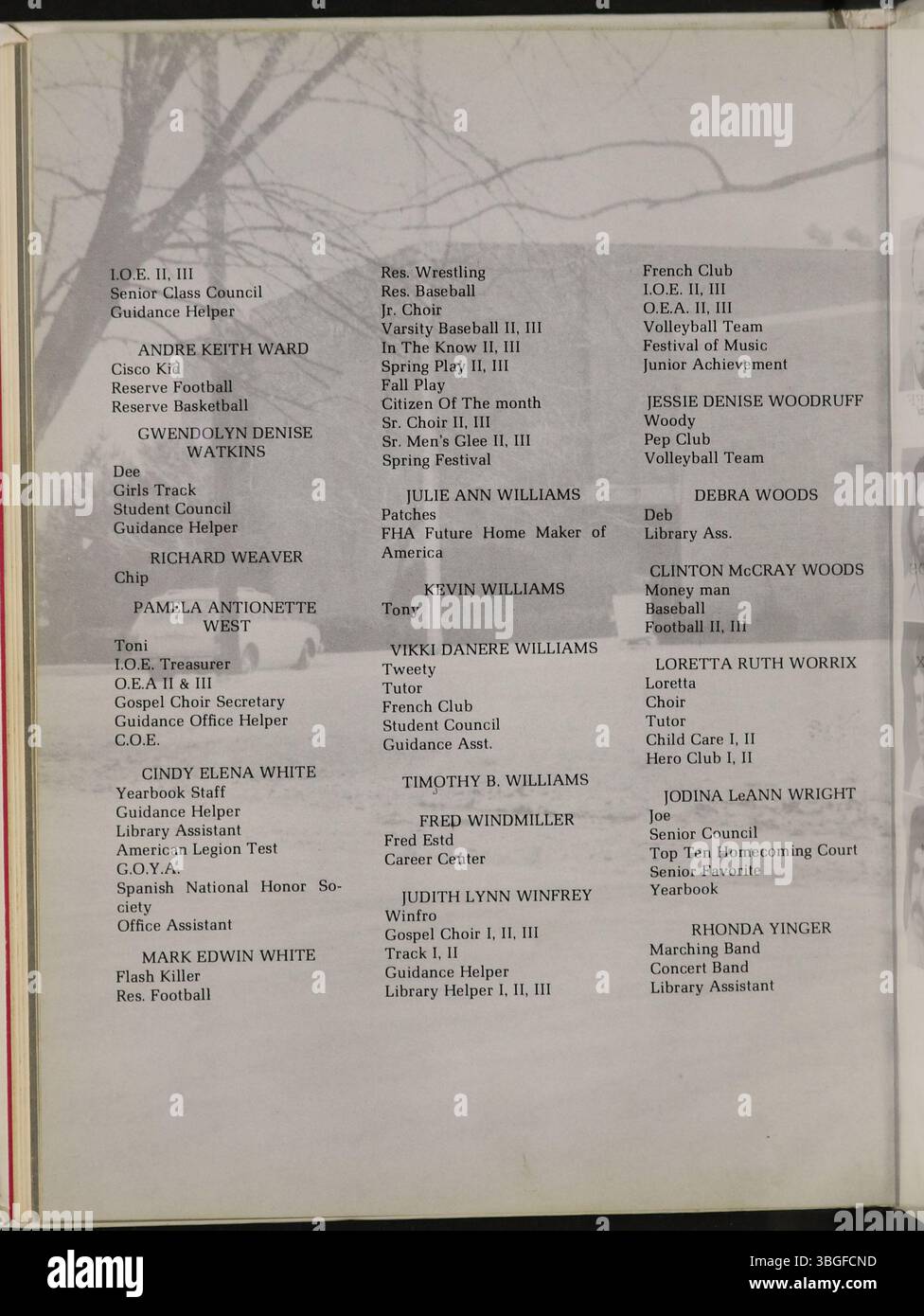 L'annuaire de 1976 de Marion Franklin High School, Diabolis, représente l'école publique au 1265 Koebel Road à Columbus, Ohio. Inaugurée le 4 septembre 1953, l'école était initialement un collège/lycée offrant les classes 7 à 12. L'événement de dédicace a eu lieu le 20 novembre 1953, dans le cadre du district scolaire du canton de Marion. Banque D'Images