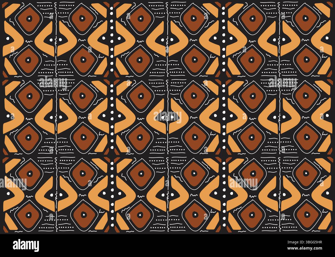 Bogolan Illustration de Vecteur