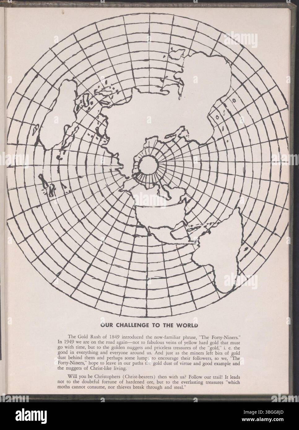 Voici l'annuaire 1949, 'le pilote', de l'école secondaire Holy Family. L'école, fondée en 1912, a fonctionné jusqu'en 1971. L'annuaire fournit un registre des étudiants, des professeurs et diverses activités scolaires. Banque D'Images