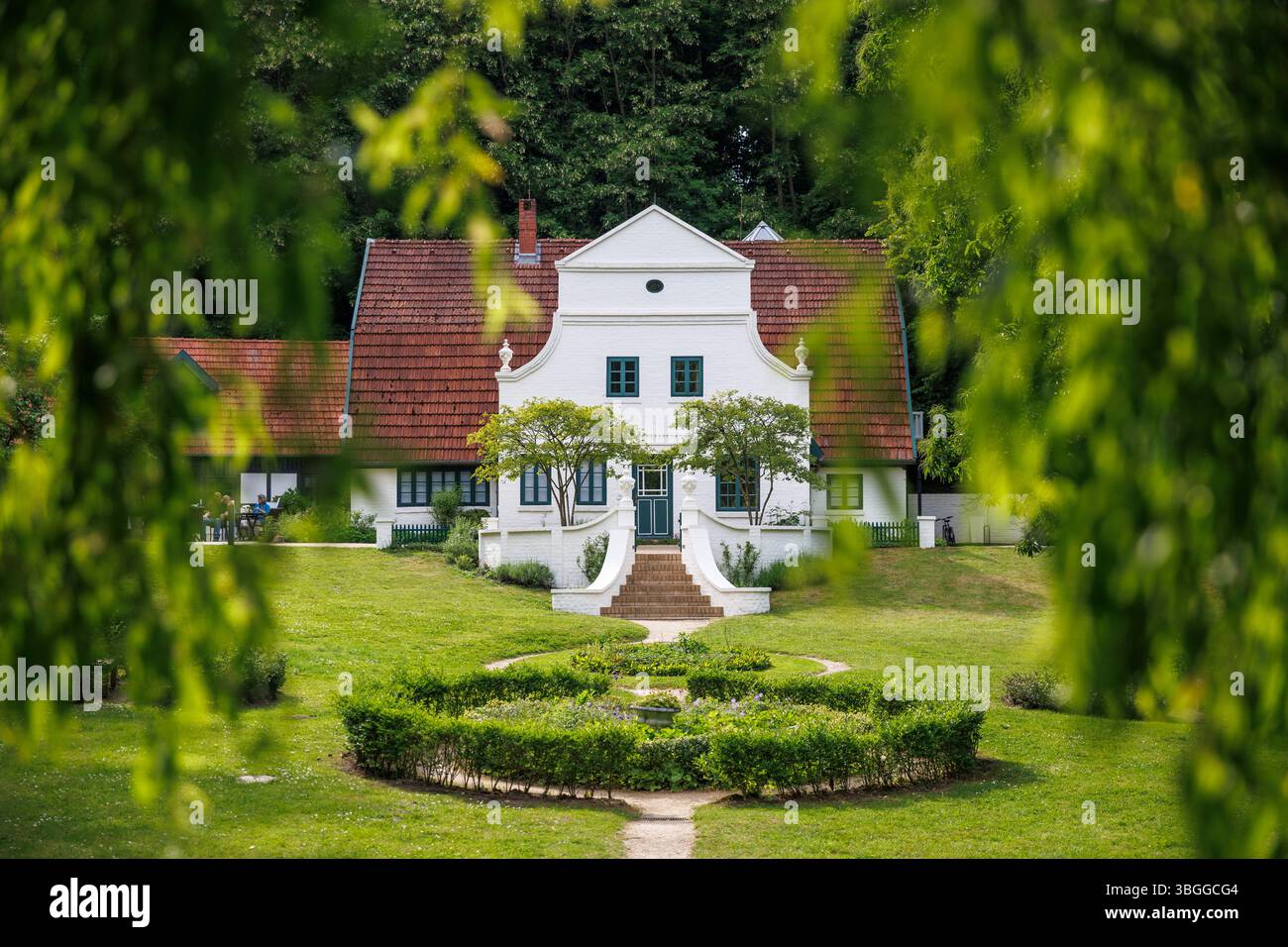 Le Barkenhoff à Worpswede, basse-Saxe, Allemagne. Le Barkenhoff a été acheté en 1895 par l'artiste Heinrich Vogeler et a été converti en an Banque D'Images