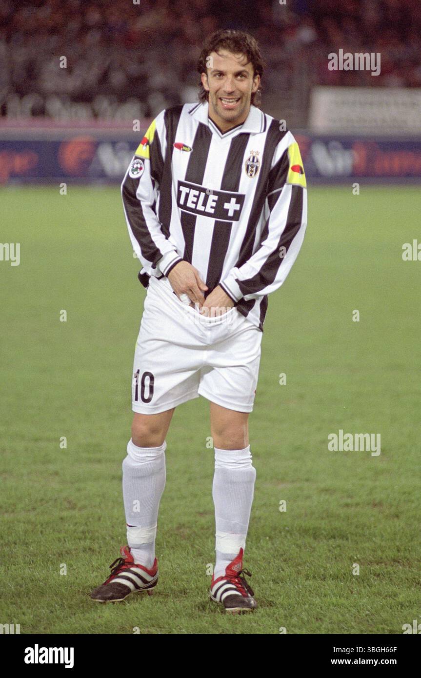 Alessandro del Piero - Dehnung Fußball Herren Serie A 1995 1996, 1. Italienische Liga, Juventus
