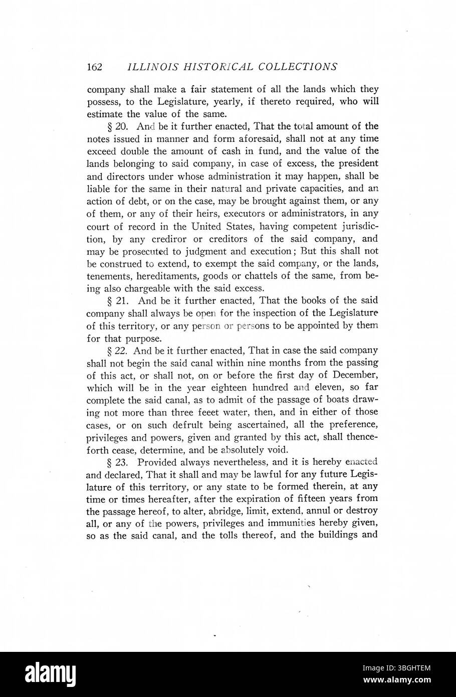 Cette page de *The Laws of Indiana Territory, 1801-1809* documente la structure juridique et législative au cours des années territoriales de l’Indiana, offrant un aperçu de la gouvernance et de la législation de l’époque. Comprend des références et un index pour une étude plus approfondie. Banque D'Images