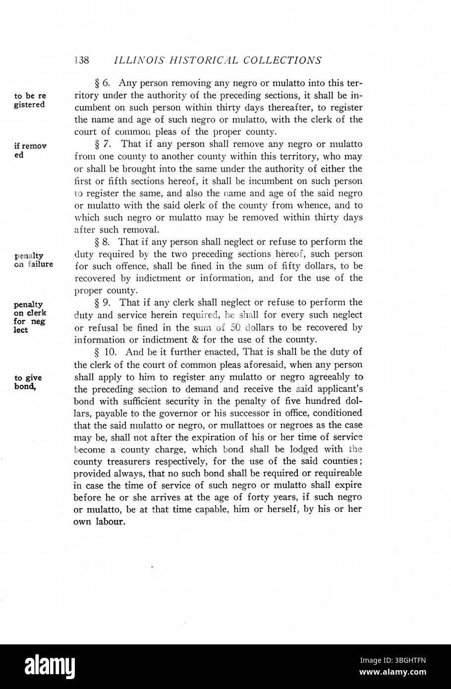 Cette page de *The Laws of Indiana Territory, 1801-1809* contient les lois et règlements des premières années du territoire de l'Indiana. Édité par Francis S. Philbrick, il fournit des références bibliographiques et un index, reflétant la structure juridique et la gouvernance de l'époque. Banque D'Images