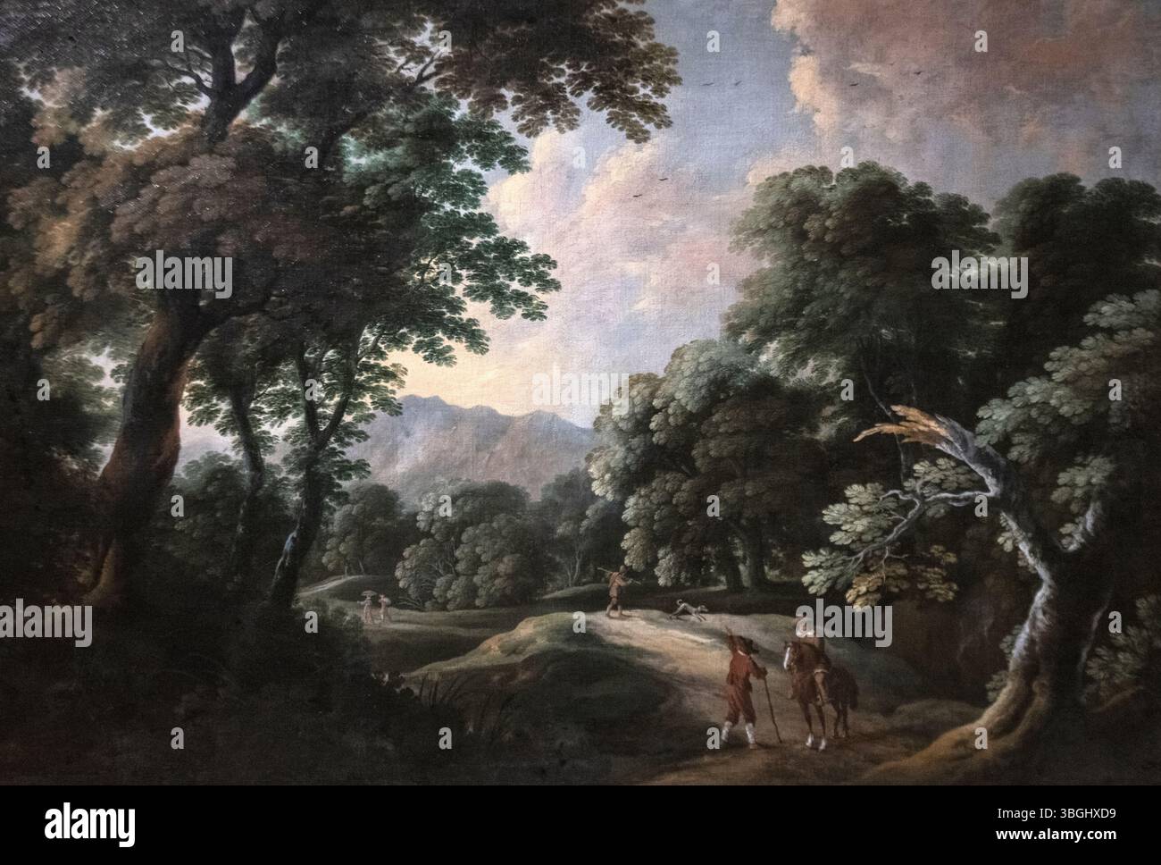 Jacques Fouquier : 'paysage forestier avec les voyageurs' (1622-1630) Banque D'Images