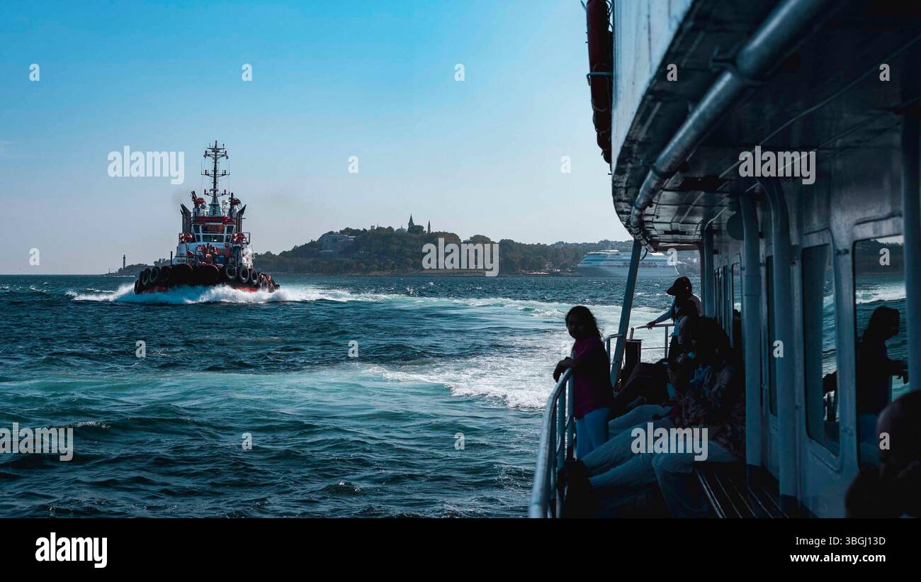 Istanbul, Bosphore, Îles des Princes, mer de Marmara, expédition Banque D'Images