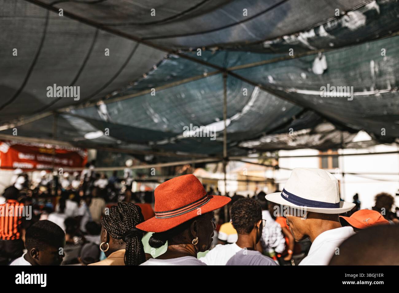 Les gens à Tarrafal, Cap Vert, Afrique de l'Ouest Banque D'Images