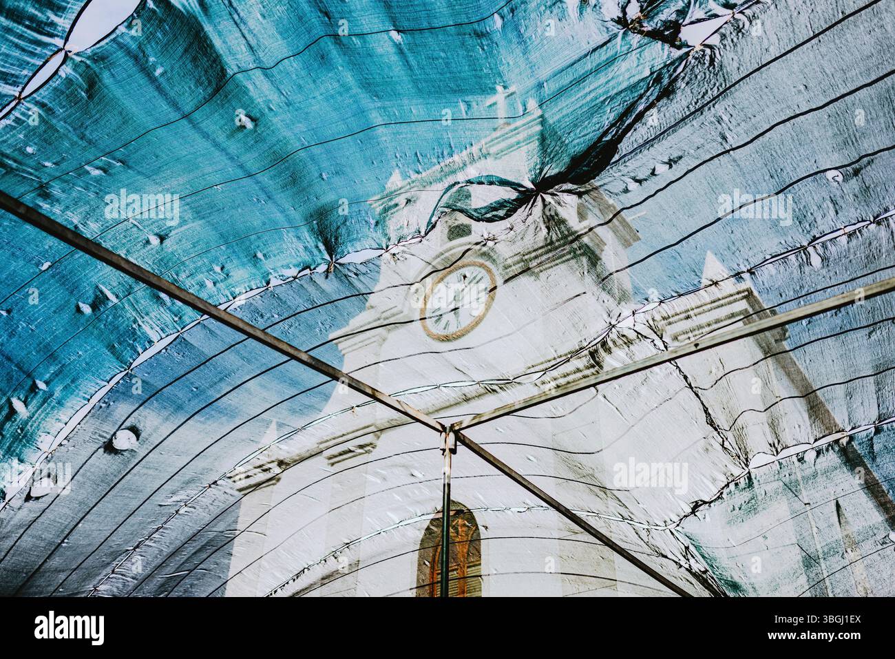 Église à Tarrafal, Cap-Vert, Afrique de l'Ouest Banque D'Images