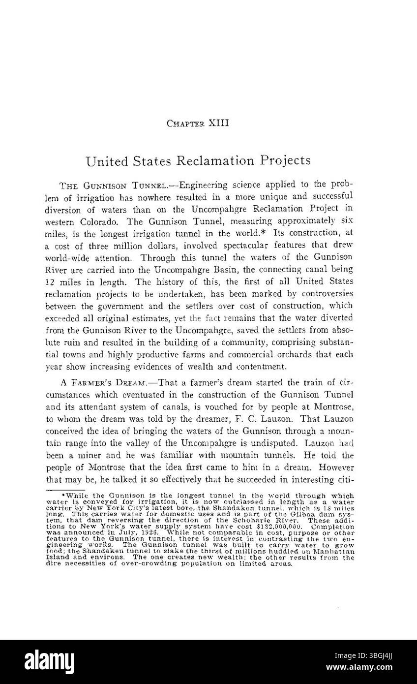Dans cette section de « History of Agriculture in Colorado », D. W. Working discute de l’évolution des pratiques agricoles et du rôle de l’irrigation dans le développement du paysage agricole du Colorado. Banque D'Images