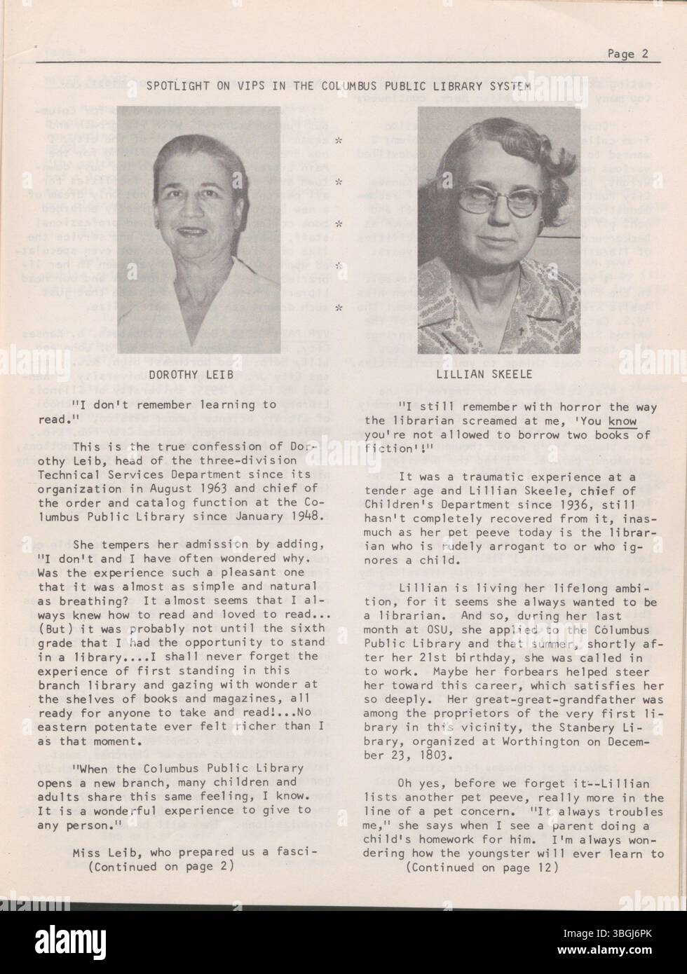 Bookery Briefs est un bulletin d'information destiné aux employés produit par la Columbus Metropolitan Library entre 1950 et 1977. Ce numéro du 14 décembre 1965 met en lumière les activités de la bibliothèque, les nouvelles du personnel et d'autres mises à jour internes. Banque D'Images