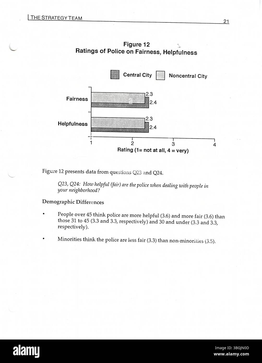 L'enquête de 1996 sur les services de police communautaire menée à Columbus, Ohio, a mesuré le succès des efforts du SRB pour combiner les services de police traditionnels et la prévention proactive du crime. Le sondage a évalué l'opinion publique sur l'efficacité de la police et les relations communautaires. L'initiative, financée par le bureau du procureur général des États-Unis, visait à instaurer la confiance entre les forces de l'ordre et les citoyens tout en améliorant la sécurité. Banque D'Images