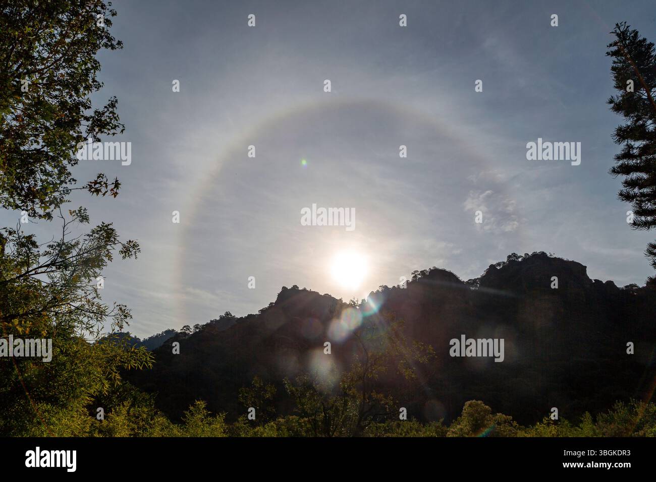 Halo, aura ou Haze à Amatlán, Morelos, Mexique Banque D'Images