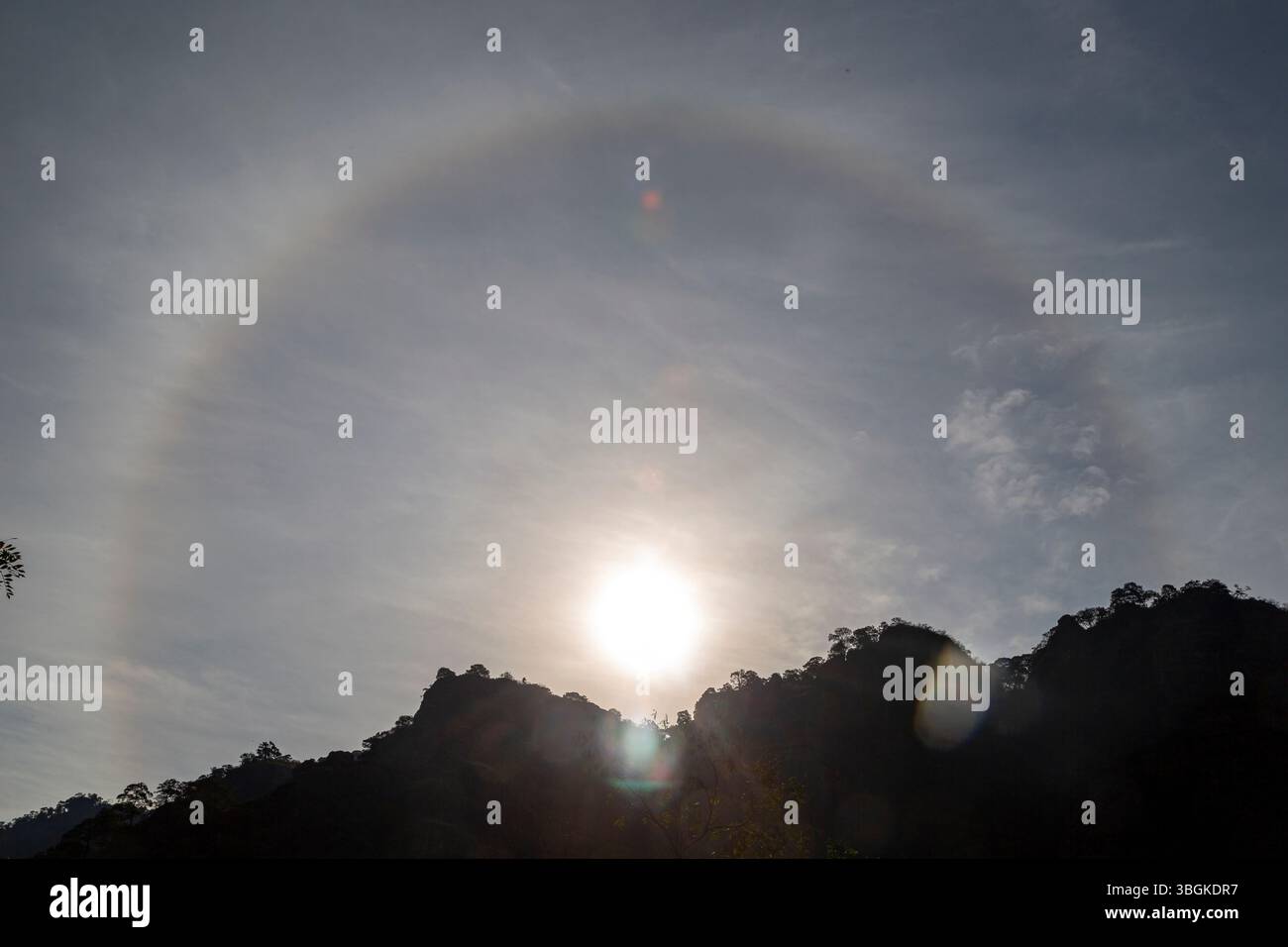 Halo, aura ou Haze à Amatlán, Morelos, Mexique Banque D'Images