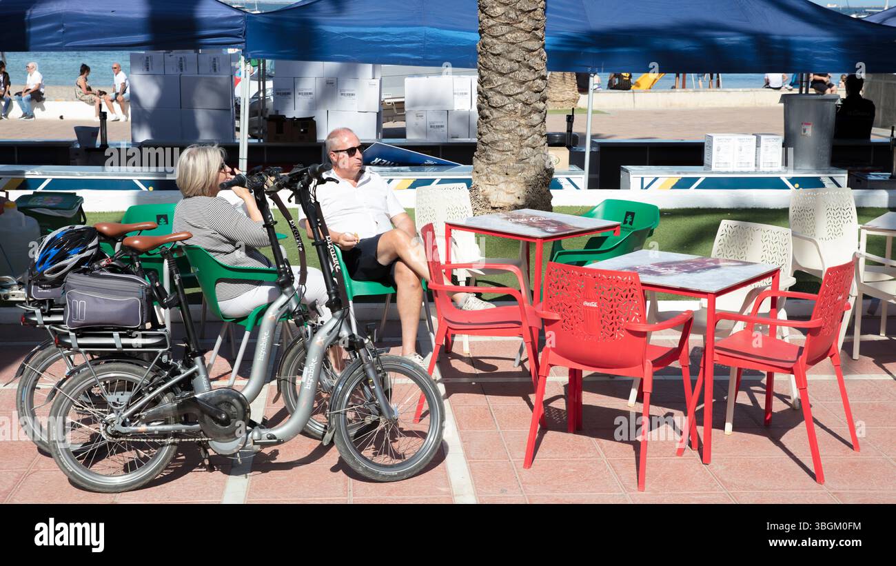 Festival Aereo San Javier, spectacle aérien, gastronomie, divertissement, Santiago de la Ribera, Mar Menor, région autonome de Murcie, Espagne, Banque D'Images