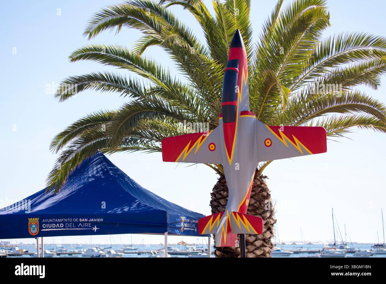 Festival Aereo San Javier, spectacle aérien, divertissement, information, Santiago de la Ribera, Mar Menor, région autonome de Murcie, Espagne, Banque D'Images