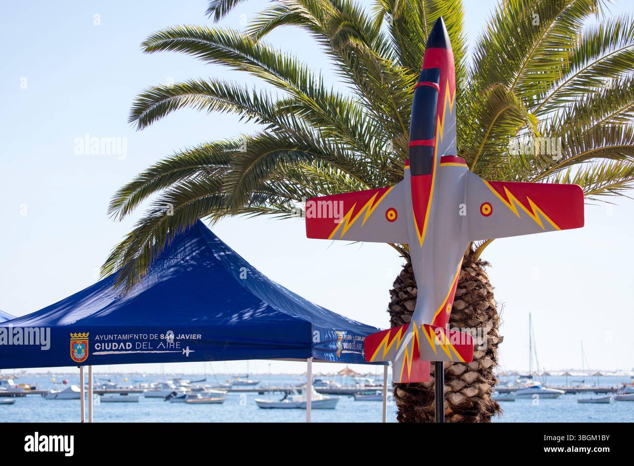 Festival Aereo San Javier, spectacle aérien, divertissement, information, Santiago de la Ribera, Mar Menor, région autonome de Murcie, Espagne, Banque D'Images