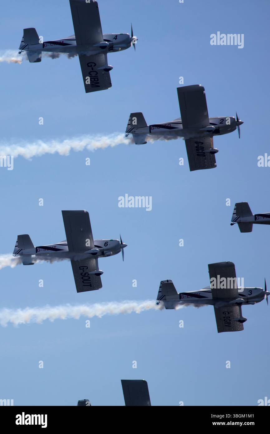 Festival Aereo San Javier, spectacle aérien, voltige, Santiago de la Ribera, Mar Menor, région autonome de Murcie, Espagne, Banque D'Images