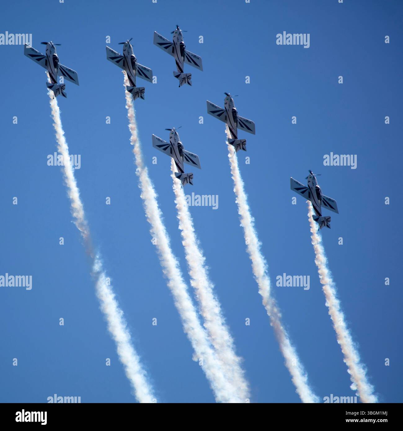 Festival Aereo San Javier, spectacle aérien, voltige, Santiago de la Ribera, Mar Menor, région autonome de Murcie, Espagne, Banque D'Images