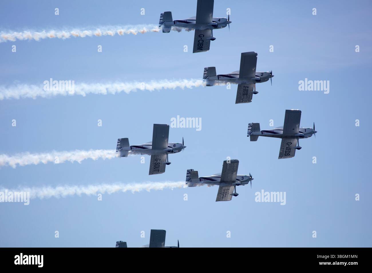 Festival Aereo San Javier, spectacle aérien, voltige, Santiago de la Ribera, Mar Menor, région autonome de Murcie, Espagne, Banque D'Images