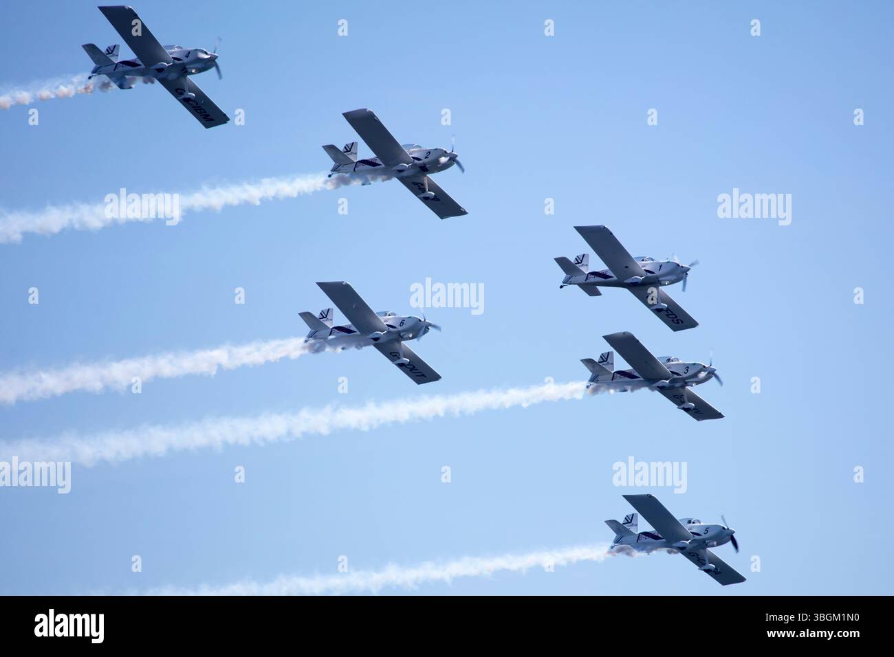 Festival Aereo San Javier, spectacle aérien, voltige, Santiago de la Ribera, Mar Menor, région autonome de Murcie, Espagne, Banque D'Images