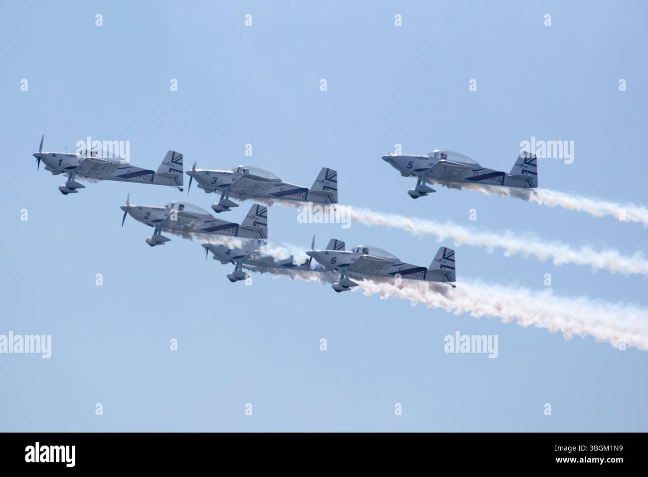 Festival Aereo San Javier, spectacle aérien, voltige, Santiago de la Ribera, Mar Menor, région autonome de Murcie, Espagne, Banque D'Images