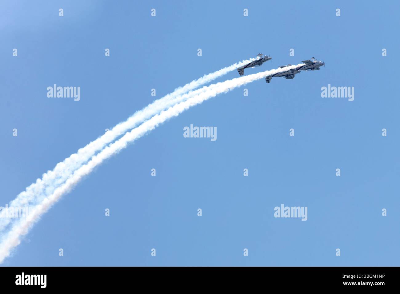 Festival Aereo San Javier, spectacle aérien, voltige, Santiago de la Ribera, Mar Menor, région autonome de Murcie, Espagne, Banque D'Images