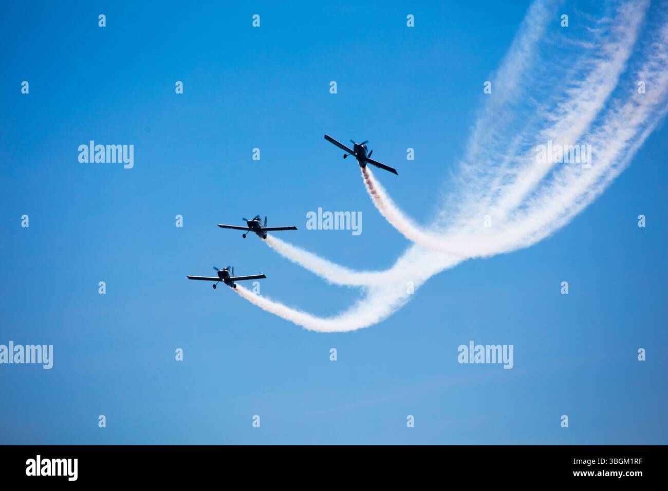 Festival Aereo San Javier, spectacle aérien, voltige, Santiago de la Ribera, Mar Menor, région autonome de Murcie, Espagne, Banque D'Images
