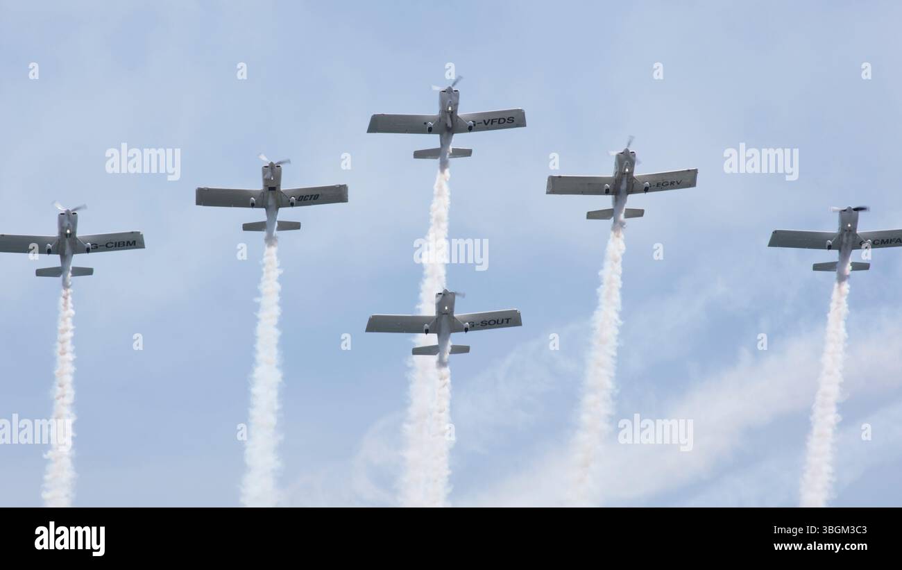 Festival Aereo San Javier, spectacle aérien, voltige, Team Raven, Santiago de la Ribera, Mar Menor, région autonome de Murcie, Espagne, Banque D'Images