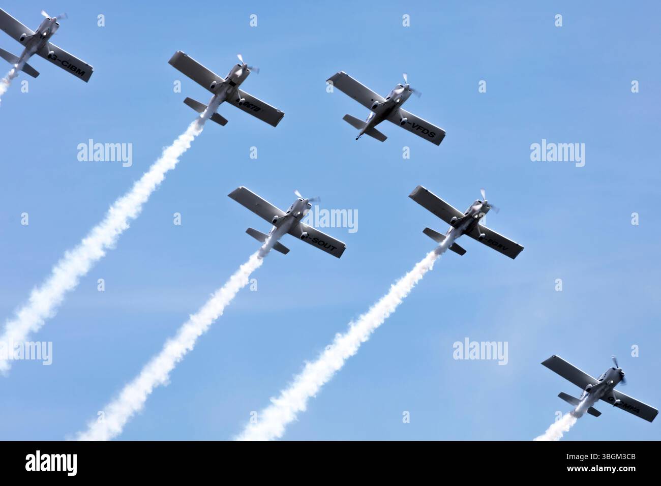 Festival Aereo San Javier, spectacle aérien, voltige, Team Raven, Santiago de la Ribera, Mar Menor, région autonome de Murcie, Espagne, Banque D'Images