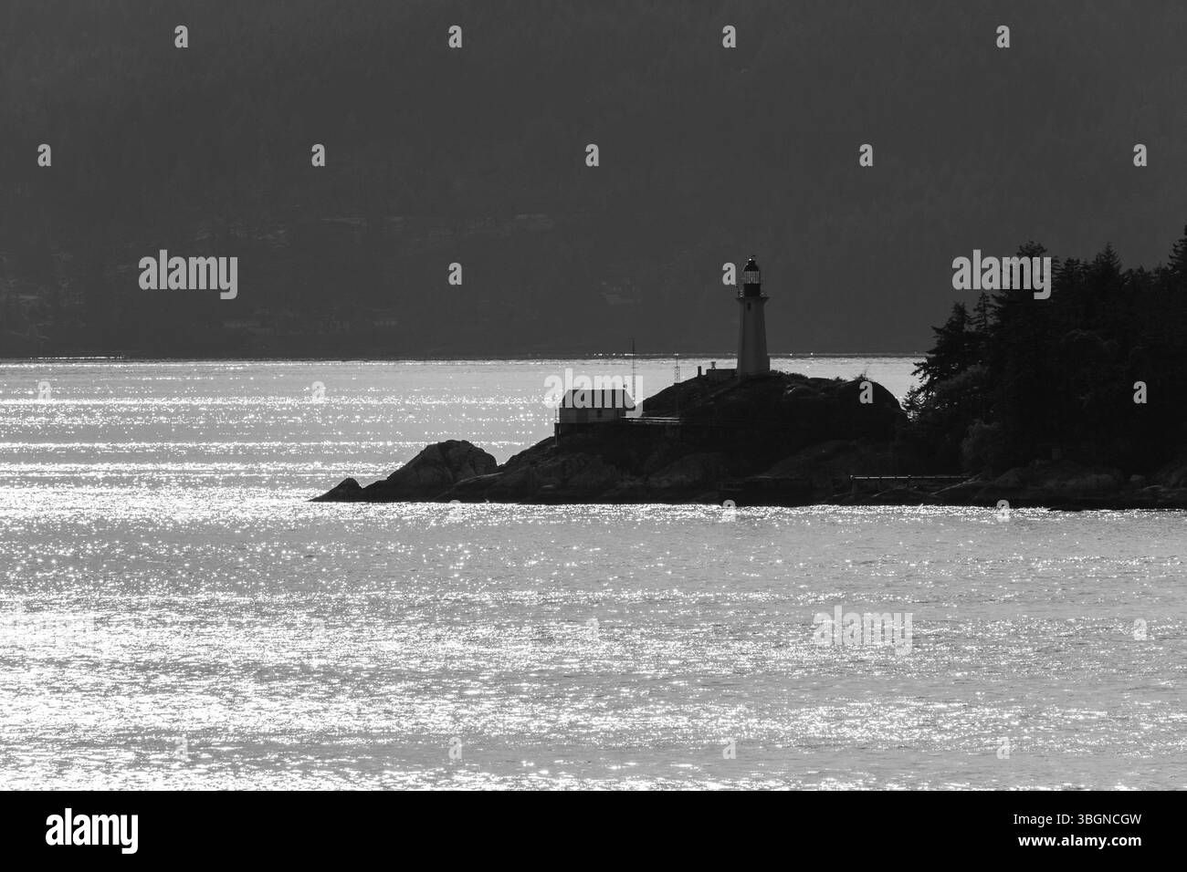 Phare de point Atkinson, West Vancouver, Vancouver, Colombie-Britannique, Canada Banque D'Images