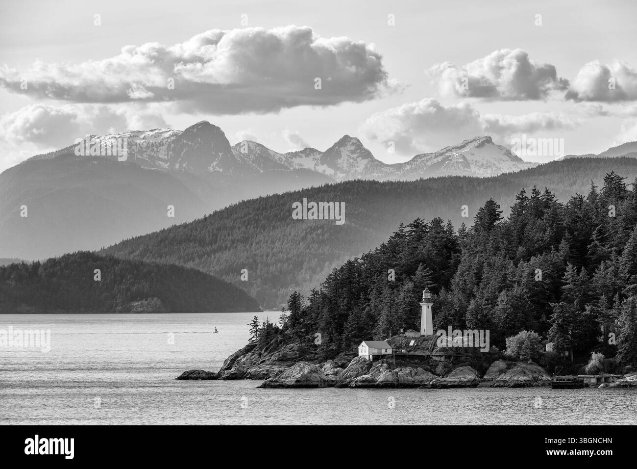 Phare de point Atkinson, West Vancouver, Vancouver, Colombie-Britannique, Canada Banque D'Images